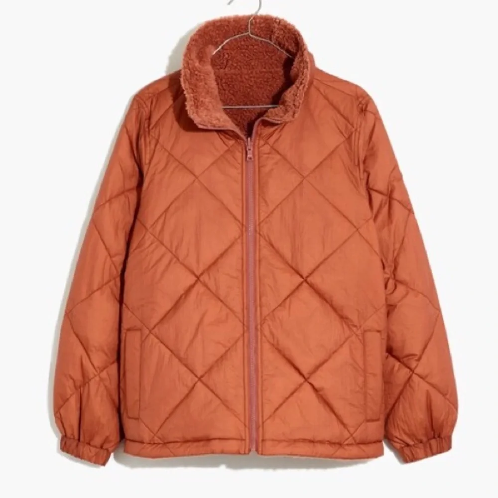 Madewell Reversible Sherpa Puffer Jacket - Picture 4 of 6